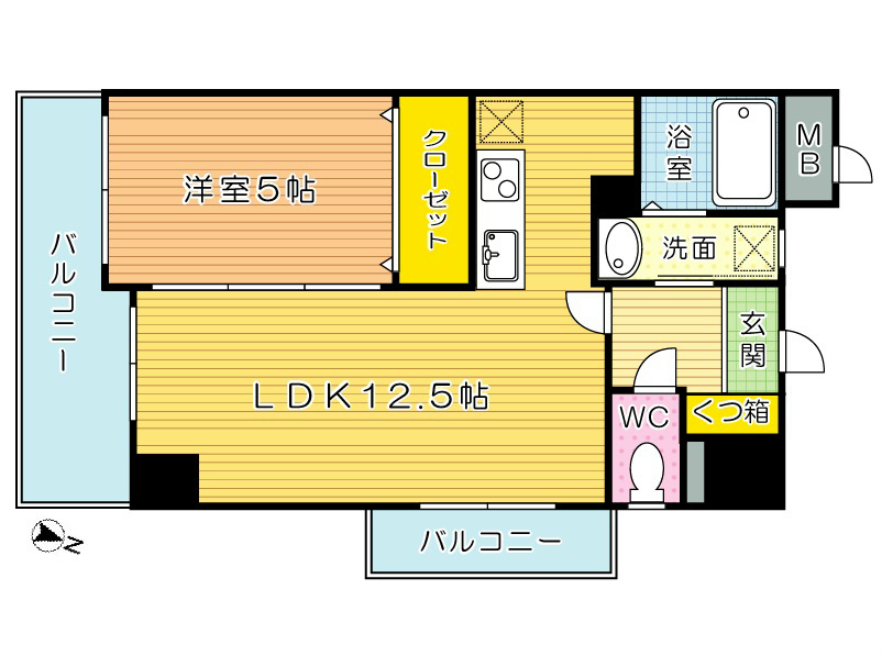 The Square・Grand Residence(ザ・スクエア グランドレジデンス) 401号室 間取り