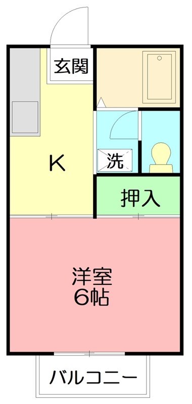 ハイツトーク 102号室 間取り