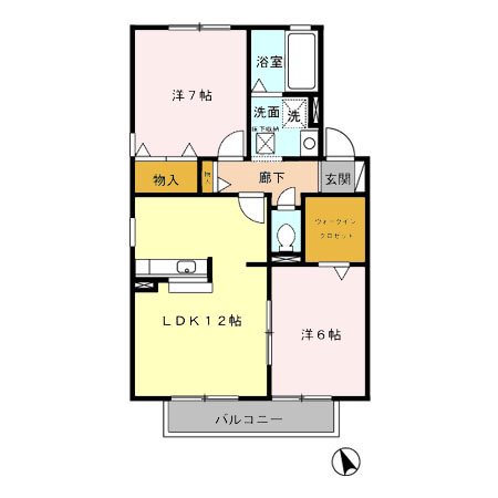 ポワール　Ａ 間取り図