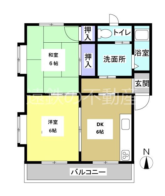 アミューズ 302号室 間取り