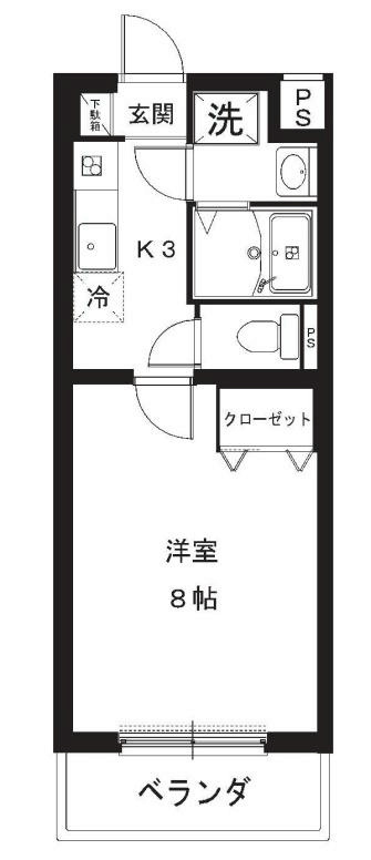 エレンシア 502号室 間取り