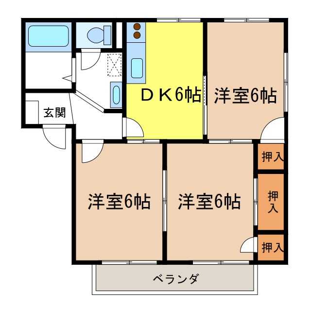 こまのいえＢ 間取り