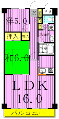 秀和柏レジデンス 203号室 間取り