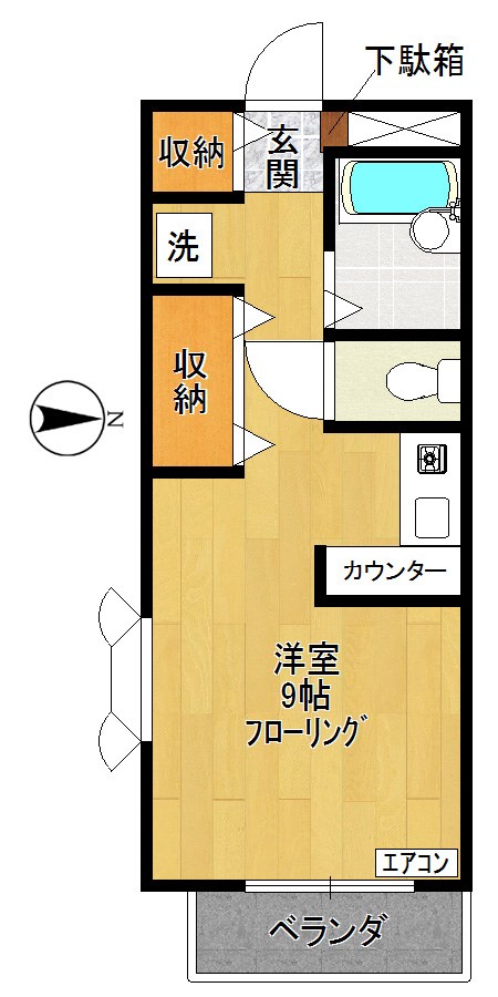 ワンズファームⅡ  206号室 間取り