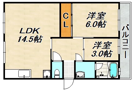 グリーンヒル白川 間取り図