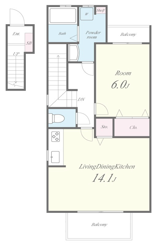 サンエヴァン 間取り図