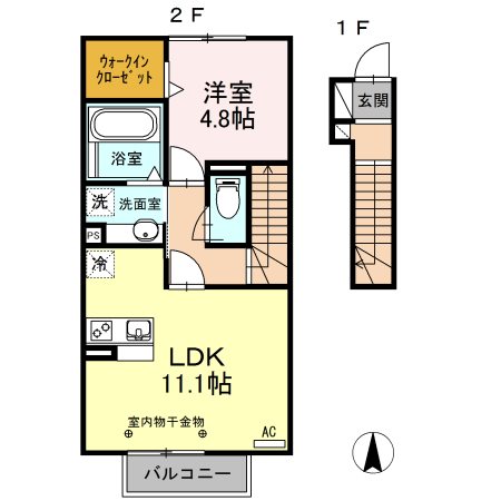 ペディオン見付 203号室 間取り