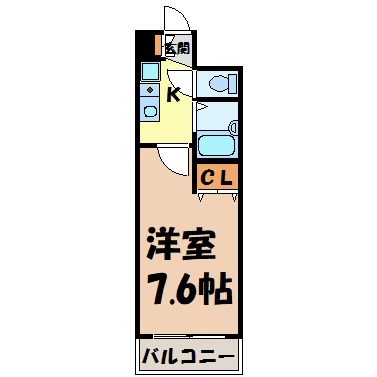 グランベール安田通 間取り図