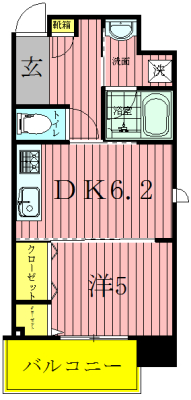 シーサウンド 506号室 間取り