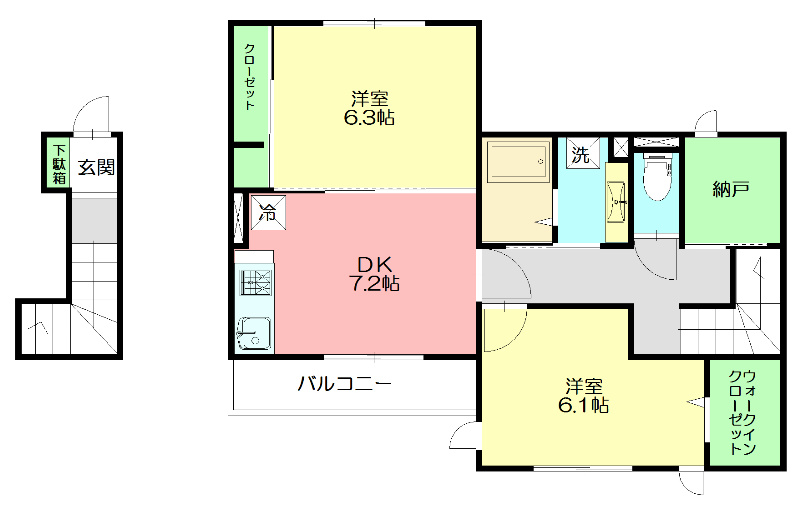 ラマージュⅥ 202号室 間取り