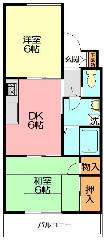 メゾンパサニア  106号室 間取り