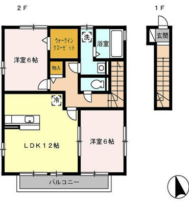 フルール・テル 間取り図