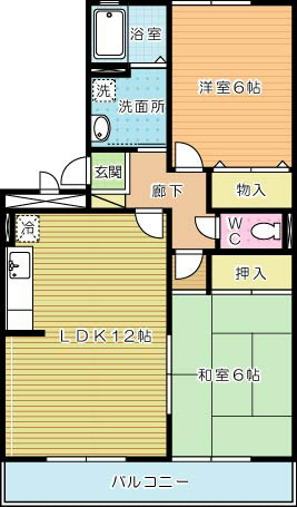 グレイスイナミツＢ棟 間取り図