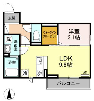PAN 302号室 間取り