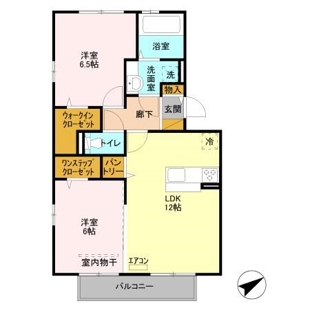 205号室 間取り