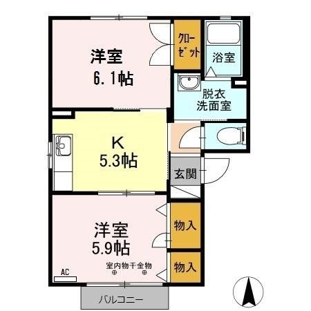 パストラル春岡Ａ 間取り図