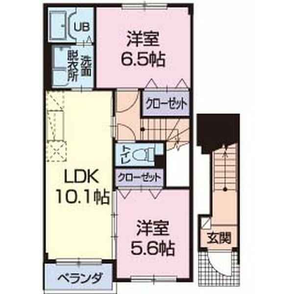 ニューアーバンA  202号室 間取り