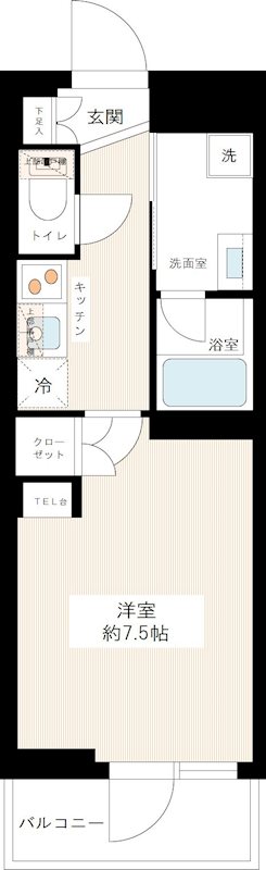 ジュイールパルフェ西新井 0209号室 間取り