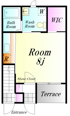ローランド 102号室 間取り