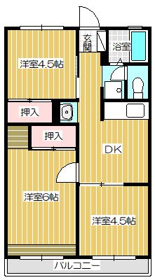 アーバン和田山　C 間取り