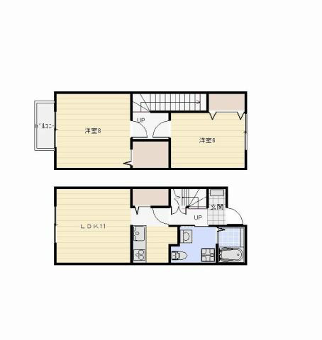 ヘリオス参野 103号室 間取り