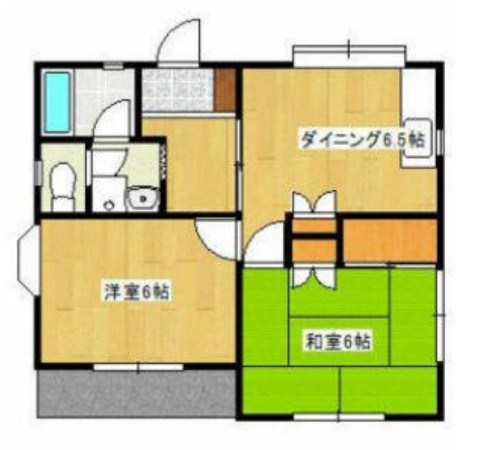 ホワイトパレス 101号室 間取り
