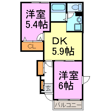 カリーノ　A 間取り図