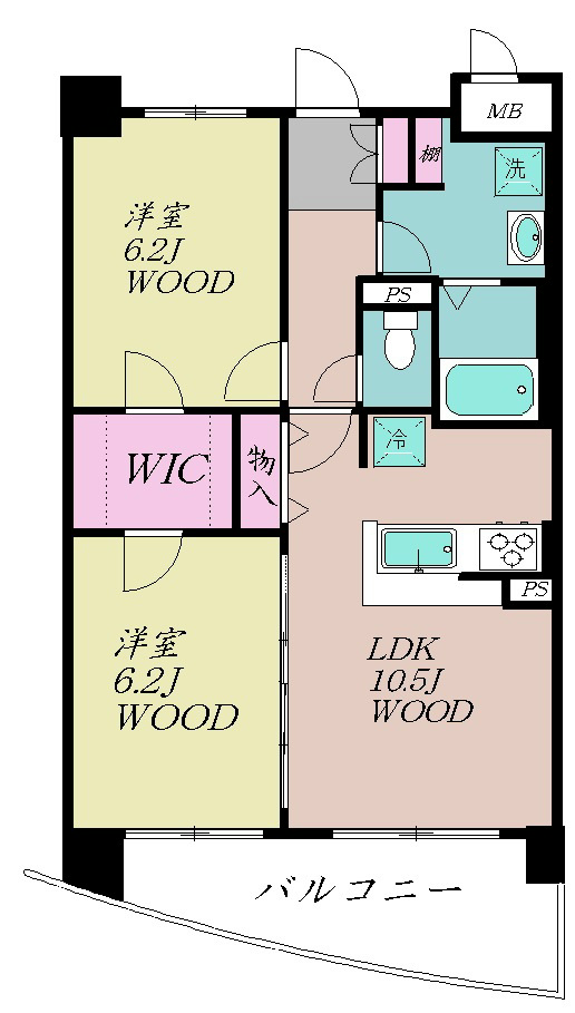 カーサ・ヴェルデ 間取り図