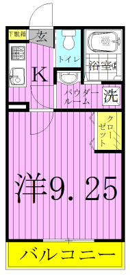 Vivienda我孫子 205号室 間取り