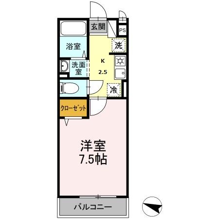 湘南absⅡ 205号室 間取り