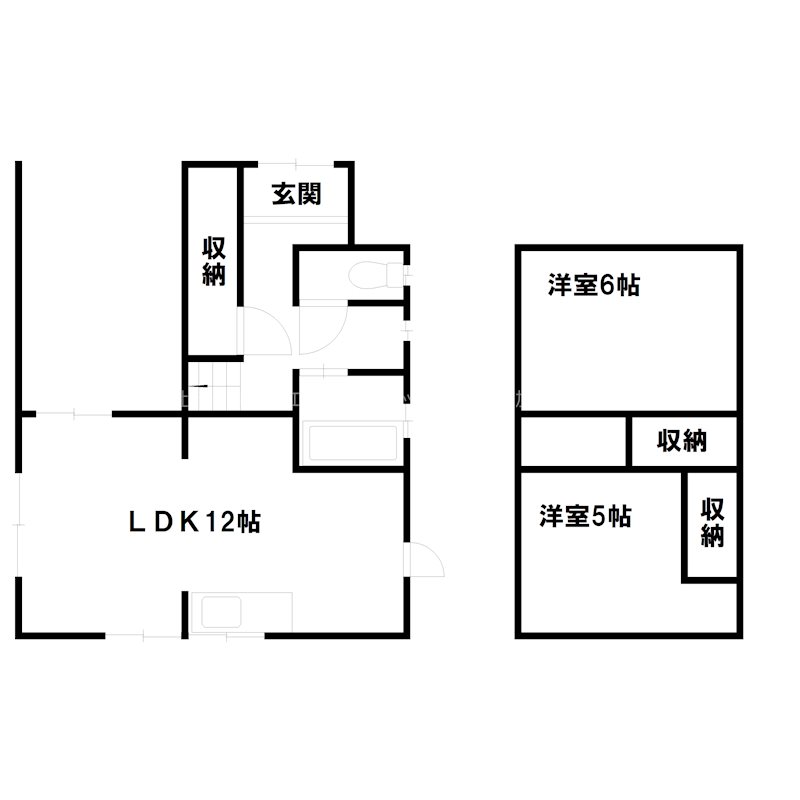尾上町今福貸家 間取り図