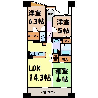 グランカーサ上前津 間取り図