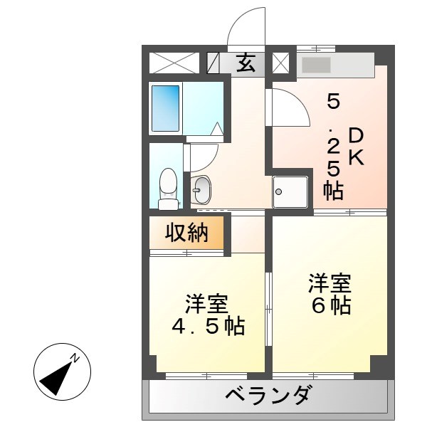 コーポ子野川 間取り