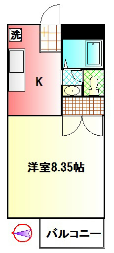 メルベーユ2 202号室 間取り