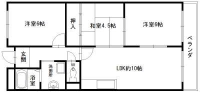 ガーデンフラットカメリア 間取り