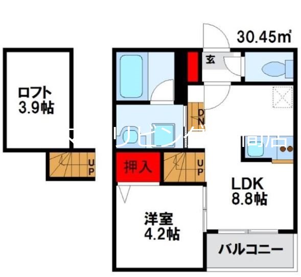 REALES(リアレス)手光南 103号室 間取り