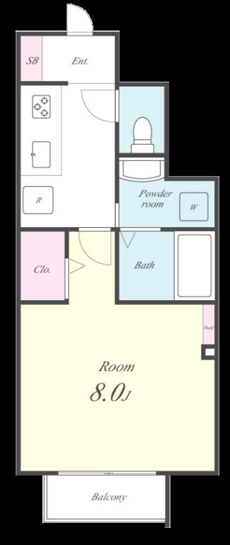 メルヴェーユⅡ 間取り図