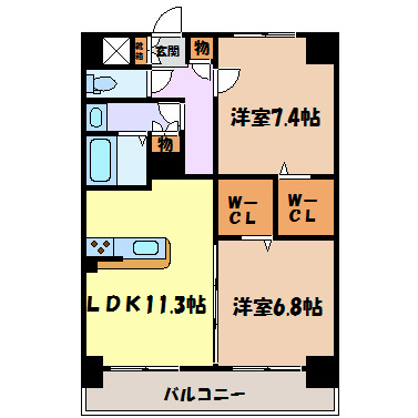 モラリエ金山 間取り図