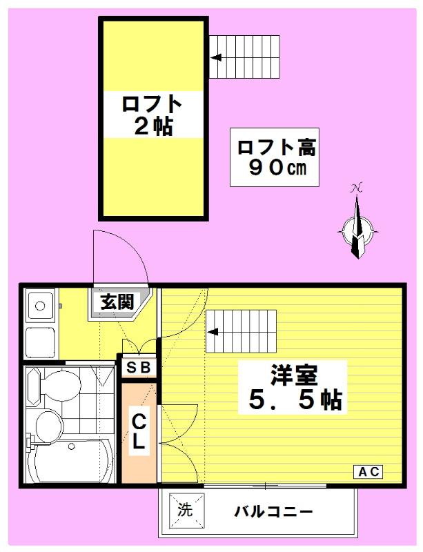 レオパレス新中野第4 間取り図