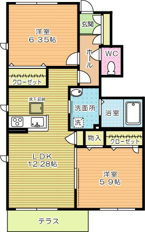 ヴァーチャスの杜恵理 間取り図