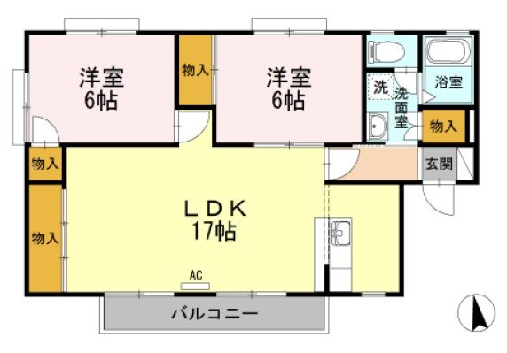 セジュール　グランピエル 間取り図