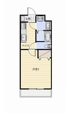 ミルフィーユ 201号室 間取り