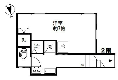 三浦荘 201号室 間取り