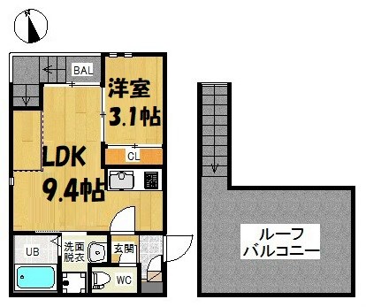 Grandtic Residence 堀田 間取り図