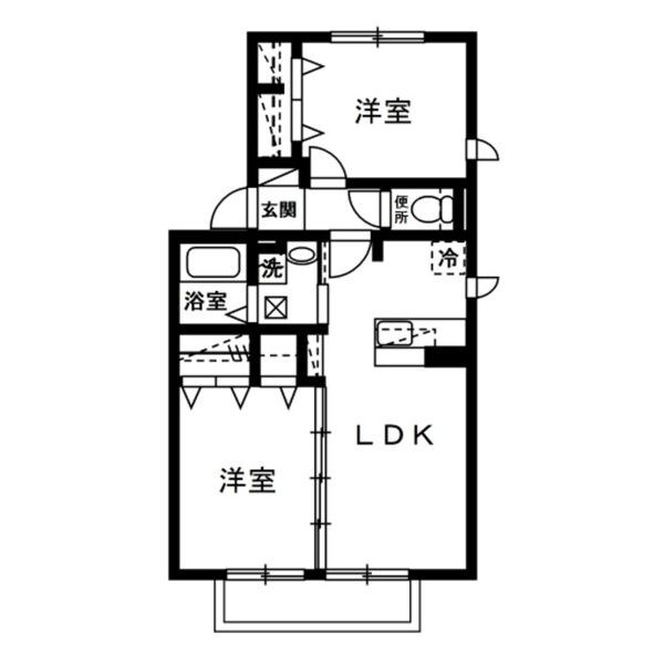 ハウス四季 201号室 間取り