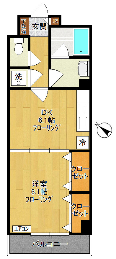 Dintorno　- ディントルノ - 307号室 間取り