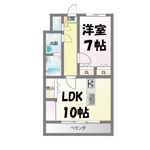 プログレスアサダ瓦町 間取り図