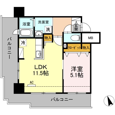 ブリスキューブ   間取り図