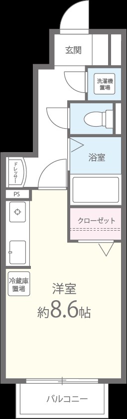 クレール幸 間取り図