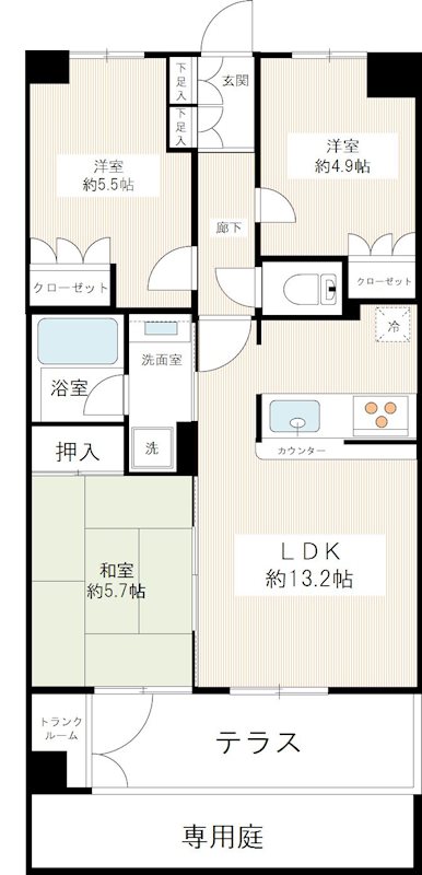 セントヒルズ西船橋 0103号室 間取り